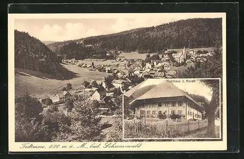 AK Todtmoos, Gasthaus zum Maien, Ortsansicht im strahlenden Sonnenschein