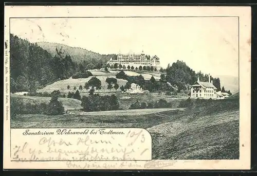 AK Todtmoos, Blick zum Hotel Sanatorium Wehrawald