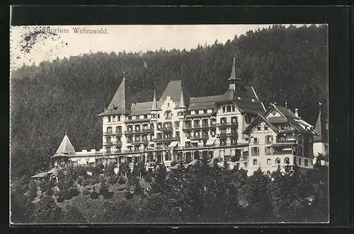 AK Todtmoos, Hotel Sanatorium Wehrawald im Sonnenschein
