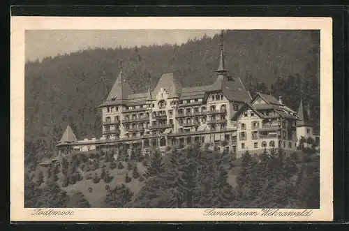 AK Todtmoos, Ansicht vom Hotel Sanatorium Wehrawald