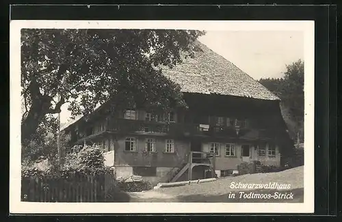 AK Todtmoos-Strick, Ansicht eines Schwarzwaldhauses