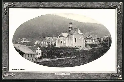 Präge-AK Todtmoos, Kirche im Ortsbild