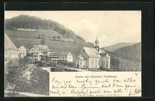 AK Todtmoos / bad. Schwarzw., Kirche mit Todtmoos-Oberdorf