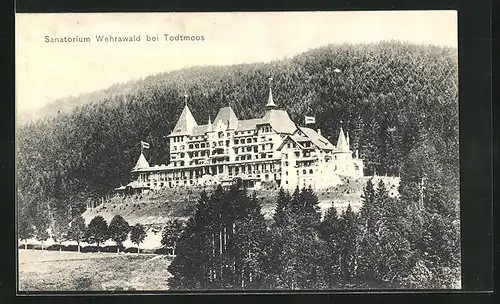 AK Todtmoos, Totalansicht des Sanatoriums Wehrawald