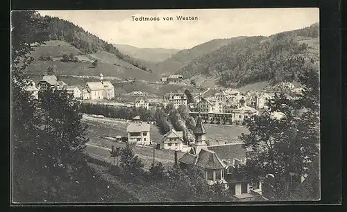 AK Todtmoos, Blick von Westen auf den Ort