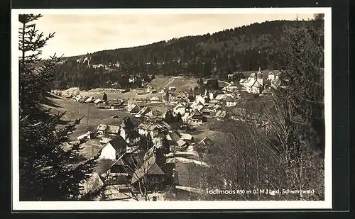 AK Todtmoos, Blick vom Berg auf den Ort