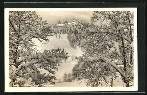 AK Todtmoos, Sanatorium Wehrawald im Winter