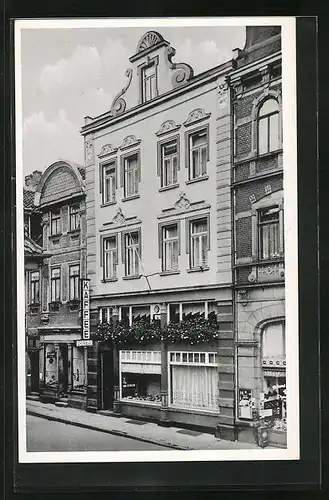 AK Helmstedt, Cafe und Konditorei von Otto Förster, Aussenansicht