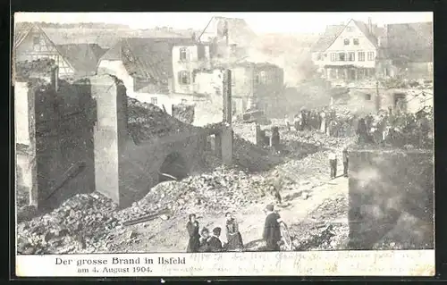 AK Ilsfeld, Grosser Brand am 04.08.1904, Einwohner in der niedergebrannten Stadt