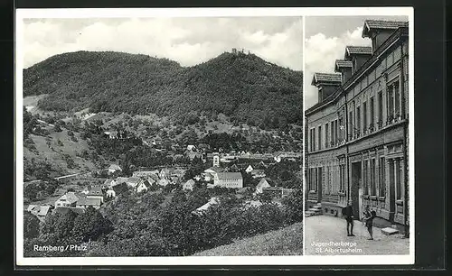 AK Ramberg / Pfalz, Jugendherberge St. Albertusheim, Ortsansicht