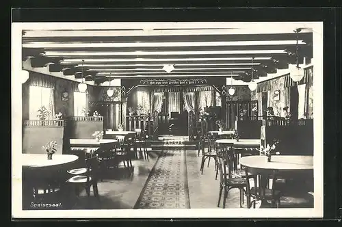 AK Rettenberg, Gasthof und Brauerei Adler mit Landhaus Therese, Speisesaal