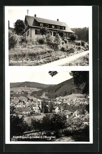 AK Klosterreichenbach / Murgtal, Pension Oesterle sen., Teilansicht