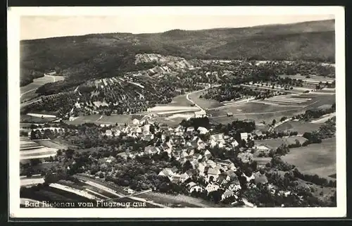 AK Bad Rietenau / Württ., Panorama vom Flugzeug aus