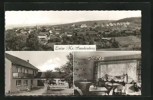 AK Laisa, Gasthaus und Pension Sonnenblick, Innenansicht, Teilansicht