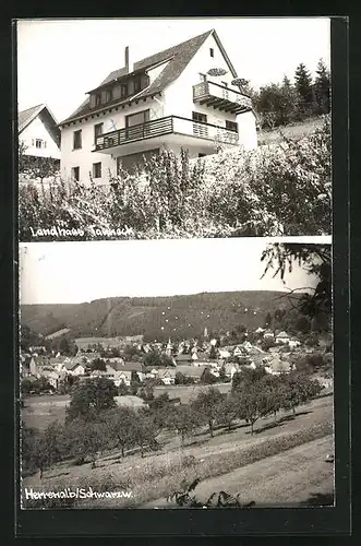 AK Herrenalb / Schwarzw., Gesamtansicht, Landhaus Tanneck