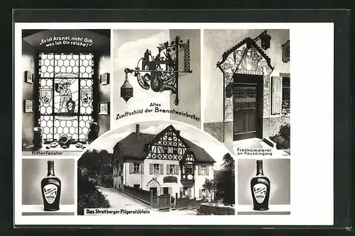 AK Streitberg / Fränk. Schweiz, historisches Pilgerstüblein Alte Kurhausbrennerei