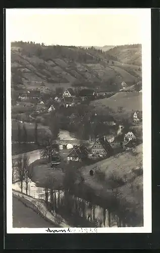 AK Detwang, Panorama mit Brücke