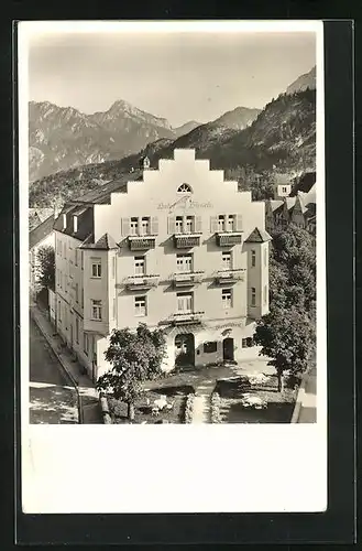 AK Füssen, Hotel Hirsch, Inh. Fritz Bletschacher