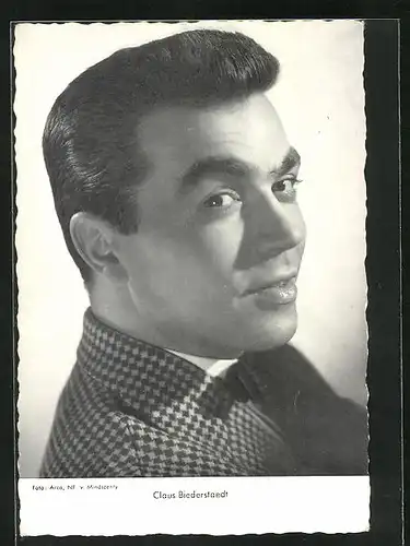 AK Schauspieler Claus Biederstaedt im Profil