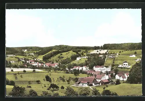 AK Bonsweiher / Odenwald, Panoramablick auf den Ort