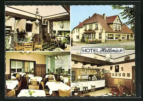 AK Malgarten / Bramsche, Hotel Hellmich mit Klosterschänke