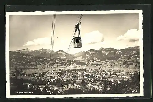 AK Nebelhornbahn auf Fahrt zur Talstation