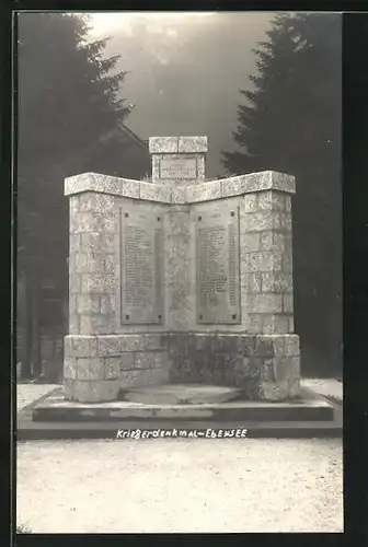 AK Ebensee, Kriegerdenkmal 1914-1918