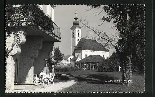 AK Wimsbach, Blick zur Kirche