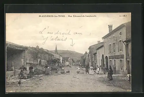 AK Maizières-les-Toul, Rue Édouard-de-Landreville