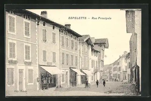 AK Espelette, Rue Principale, Hauptstrasse