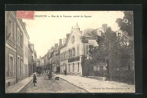 AK Romoratin, Rue de la Varenne, entrée du Square