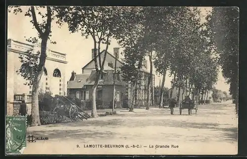 AK Lamotte-Beuvron, La Grande Rue, Strassenpartie