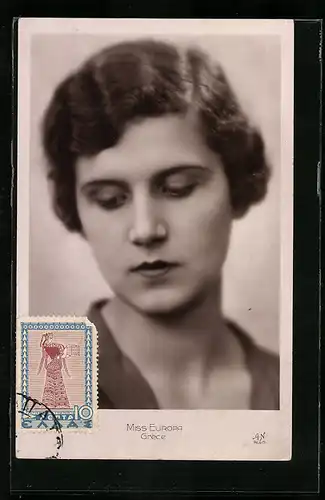 AK Grèce, Miss Europa, Schönheitskönigin