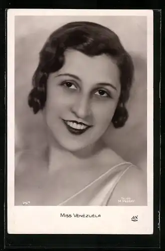 AK Miss Vénézuéla im Portrait, Schönheitskönigin