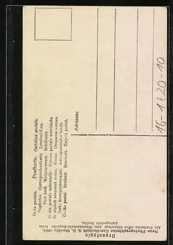 AK Kind verkleidet als Zwerg und Frau in rosanem transparentem Kleid