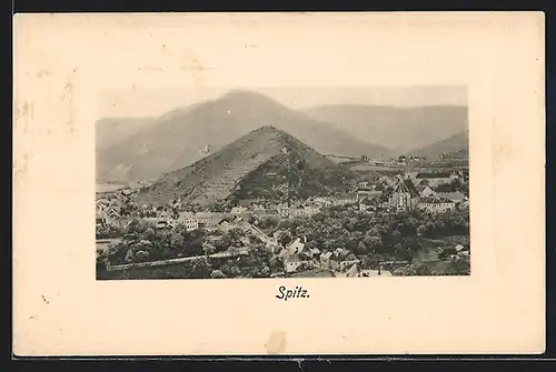 AK Spitz, Ort mit Kirche