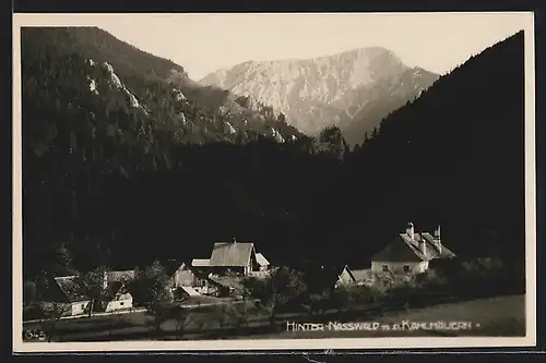AK Hinter-Nasswald, Ortsansicht mit Kahlmäuern