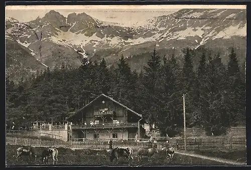 AK Innsbruck, Hungerburg /Gramartboden, Gasthaus Frau Hitt