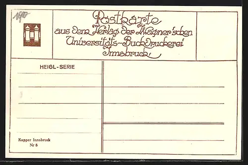 Künstler-AK Innsbruck, Leopoldsbrunnen