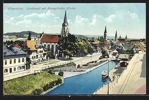 AK Klagenfurt, Lendkanal mit Evang. Kirche