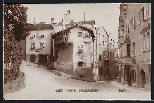AK Hall in Tirol, Wegpartie an der Naggelburg