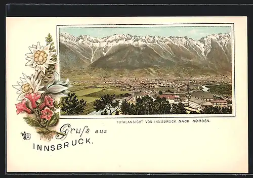 Lithographie Innsbruck, Totalansicht