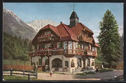 AK Innsbruck-Hungerburg-Plateau, Gasthof und Tiroler Spezialitäten-Haus K. & Fr. Schwärzler