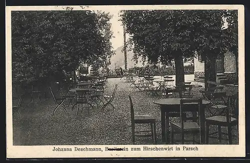 AK Salzburg, Parsch, Gasthaus zum Hirschenwirt Johanna Deschmann