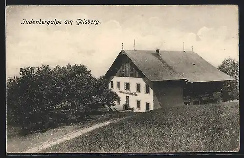 AK Salzburg, Judenbergalpe am Gaisberg, Gasthaus zur Judenbergalm