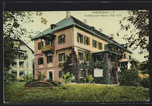 AK Pörtschach a. S., Hotel Werzer, Villa