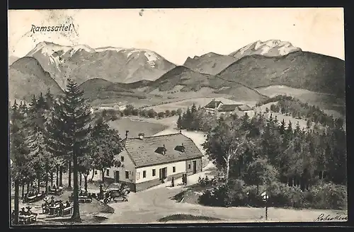 AK Kirchberg am Wechsel, Gasthaus Ramssattel