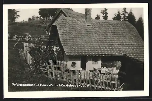 AK Auersbach, Geiregg, Gefolgschaftshaus Hans Weihs & Co.