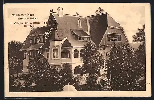 AK Velden am Wörthersee /Kärnthen, Mösslacher Haus, Nord- und Ostseite