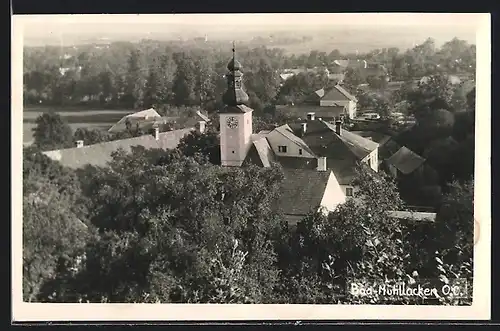 AK Feldkirchen an der Donau, Bad Mühlacken, Ortspartie mit Kirche